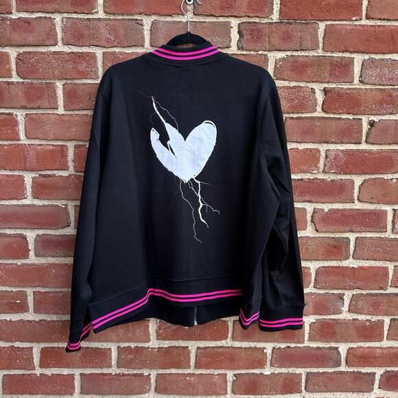 Torrid $90 Lovesick bomber sweatshirt jacket 2X NEW - Picture 3 of 3